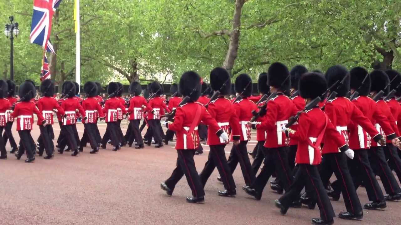 British Army In Ceremonial Uniform Youtube