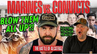 WWII Marines vs Convicts - The Battle of Alcatraz | The Fat Electrician | History Teacher Reacts