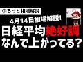 【4月14日のゆるっと相場解説】日経平均株価は絶好調！なんでこんなに株価上昇しているの？ズボラ株投資