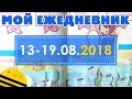 Оформление ежедневника | 13-19.08.18