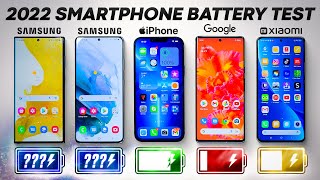 Samsung S22 Ultra vs S21 / iPhone 13 Pro Max / Pixel 6 Pro / Xiaomi 12 Pro Battery Life Drain Test!