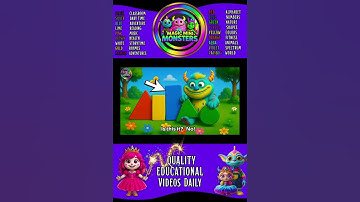 Interactive Shapes & Colors | Part 6 | Colors & Shapes Search Adventure | Magic Mini Monsters