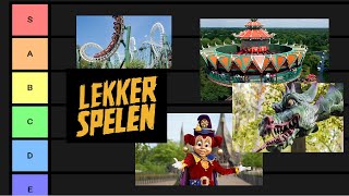 Lekker Spelen - Timon's Efteling Attracties Tierlist