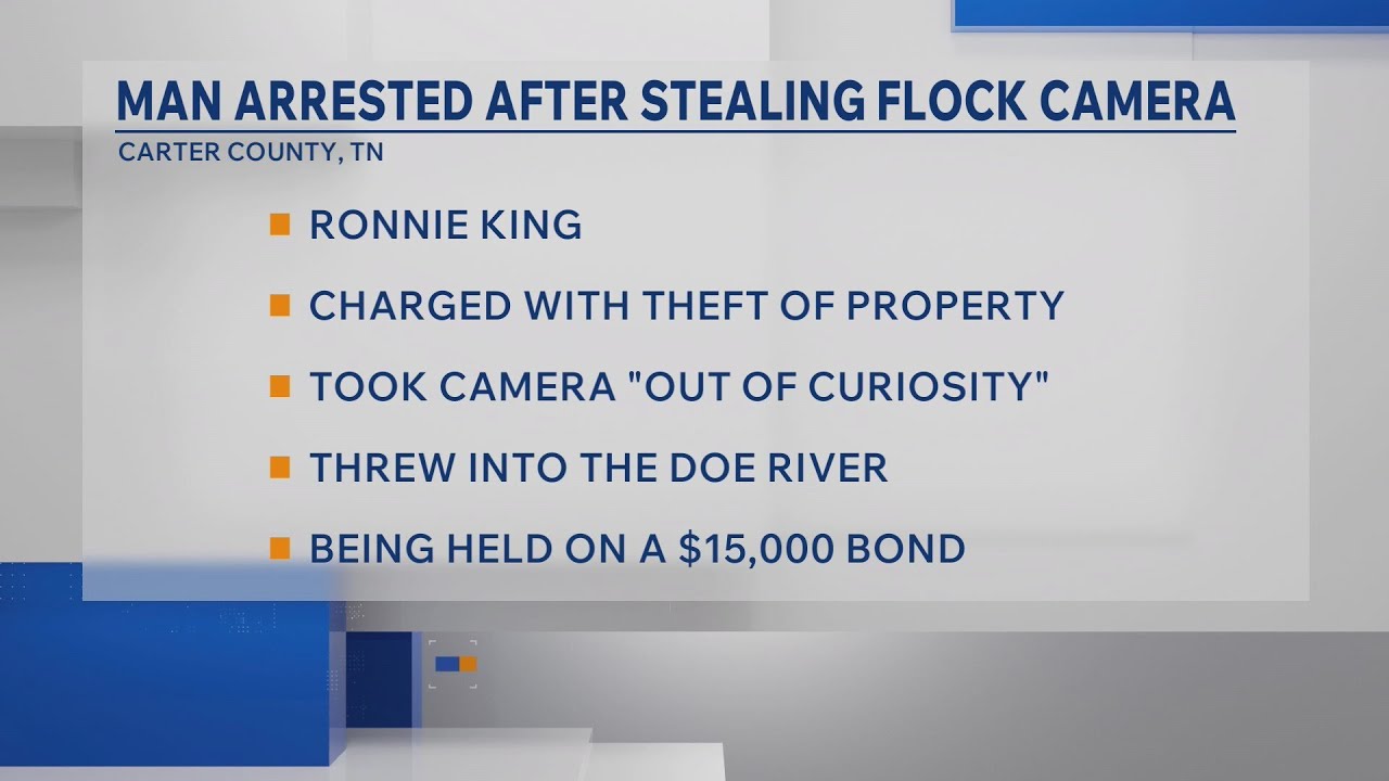Hampton man arrested after allegedly stealing Flock camera - YouTube
