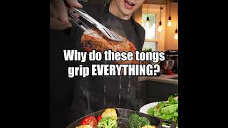 No More Burnt Fingers | Non Slip Food Tongs | Home Cooks #shorts