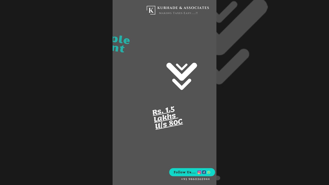 Useful Info. Income Tax Deduction Like, Comments & Share...!! WhatsApp Us fo More +919860365944