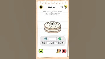 Brain Test 4- Level- 39 (How many Slices have Chocolate Chips) #kaigaming #braintest #hardpuzzle