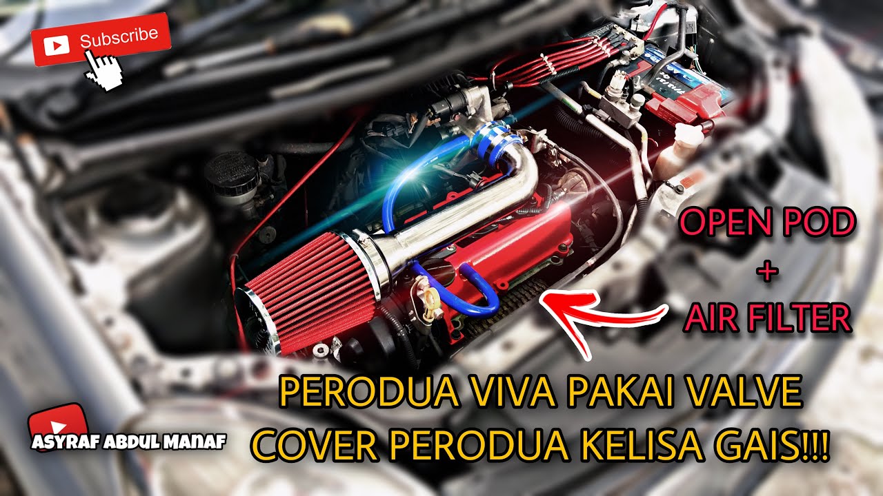 Perodua Viva pakai Valve Cover Per.Kelisa Tambah Pickup dan Enjin