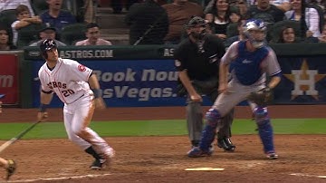 TOR@HOU: Tucker lines an RBI double to left field