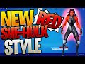 NEW RED SHE-HULK STYLE IS NOW AVAILABLE! (Crimson Jennifer Walters Style Review & Gameplay)