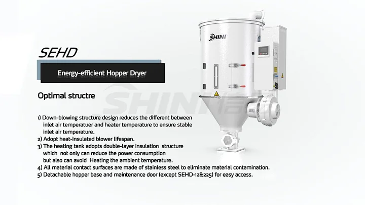 SHINI Dehumidifying Dryers - Energy-efficient Hopp...