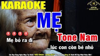 Karaoke Mẹ Tone Nam Nhạc Sống | Trọng Hiếu