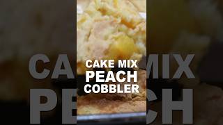 Easy Cake Mix Peach Cobbler