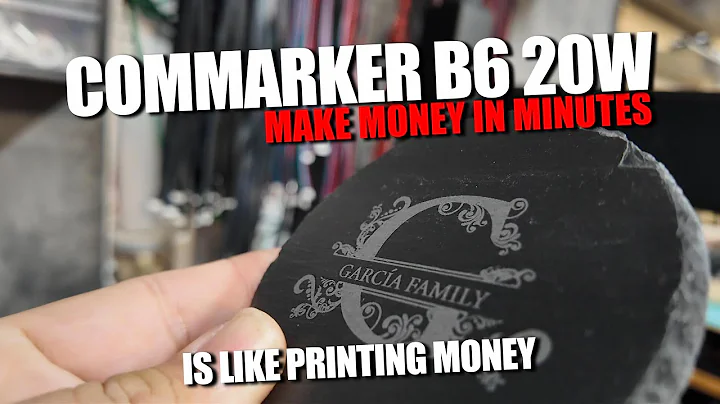 Laser Engraving Slate Coasters with ComMarker B6 20W - Fiber Laser - Making Money with your Laser