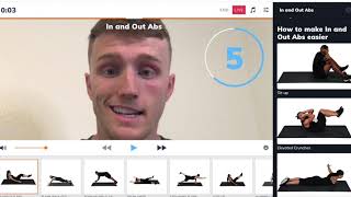 How to use the Sworkit LIVE Workout Player feature screenshot 1