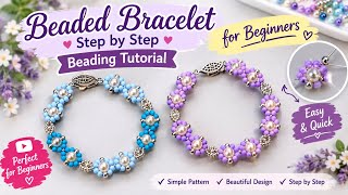 Easy Beaded Bracelet Tutorial for Beginners | Step-by-Step DIY Seed Bead & Pearl Bracelet