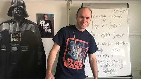 Integration - Solving Differential Equations by Separating the Variables; worked example 3