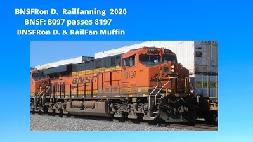BNSF 8097 passes BNSF 8197  Double Stack & Trailer Train (See Description) 2020  (Wait For It)