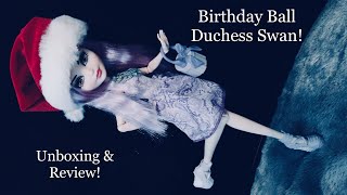 Ever After High Birthday Ball Duchess Swan Doll | Unboxing &amp; Review
