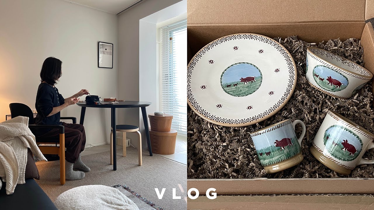 Vlog | 류그 | 쇼핑 이제 그만..💸 | 엄마랑 집밥 | JW 앤더슨, CHE 니트 추천, 민어랏, 맥북프로