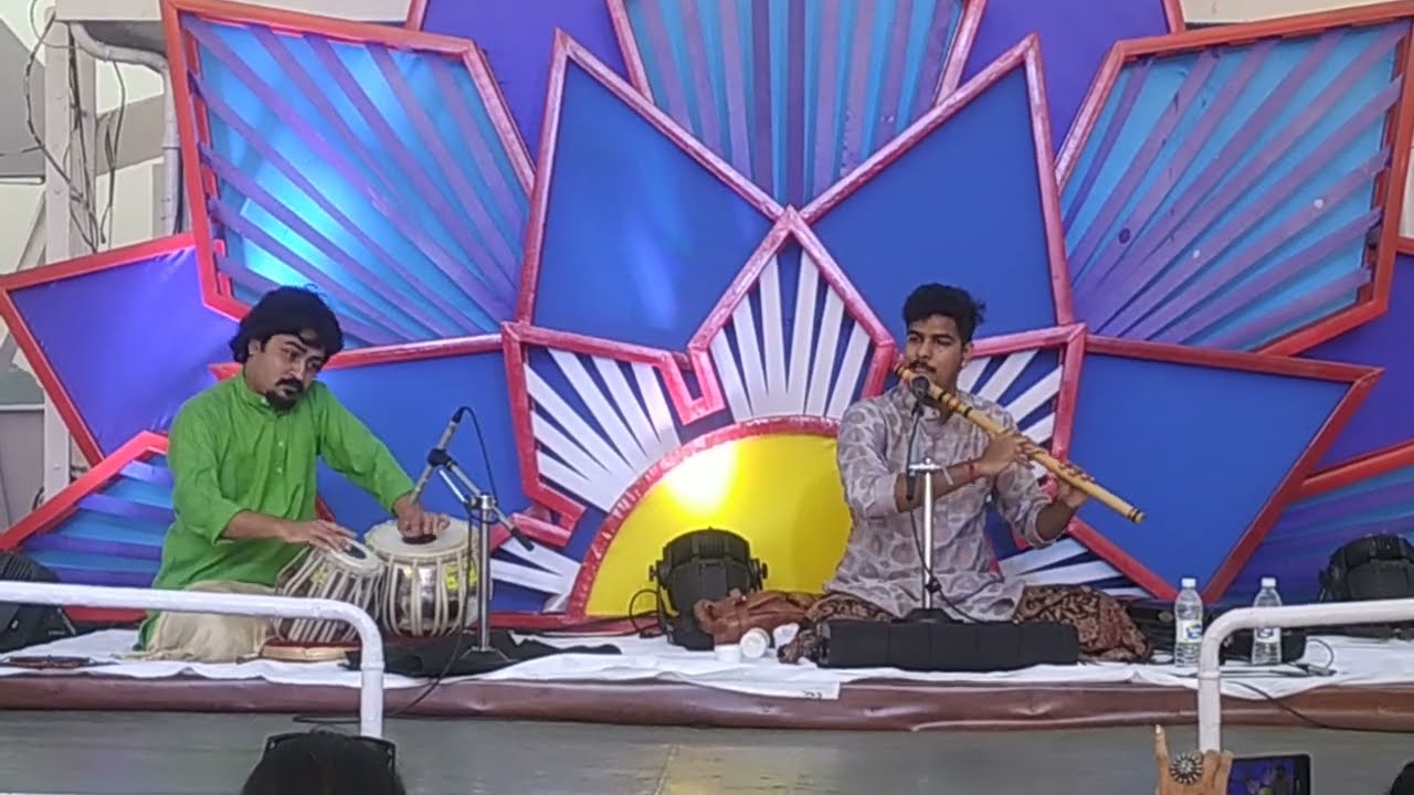 Flute Tabla  Sawal Jawab in Rag Rageshri Flute by Shhadaj Godkhindi & Mayank Bedekar on Tabla