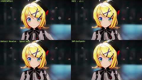 【動画をヌルヌルにしたい方向け】3DCG / MMD編 60fps フレーム補間比較【Speed Warp、RIFE - v3.1、SVP】