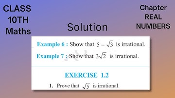 Real Numbers l Class 10 Maths | Ch-1 | example 6, example 7 and Q.1 of exercise 1.2  l 2023-24