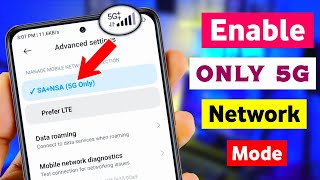 How to Enable 5G Network On Android | 5G Only Network Mode Code || [2023] screenshot 5