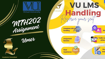 MTH202 Assignment 1 Solution | Fall Semester 2024 | Umer Azam