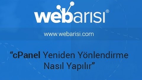 cPanel üzerinde 301/302 yönlendirme nasıl yapılır? - WebArısı