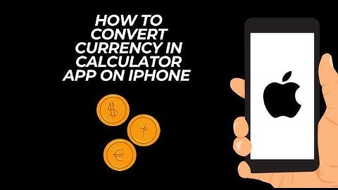 How To Convert Currency In Calculator App On iPhone (iOS 18)
