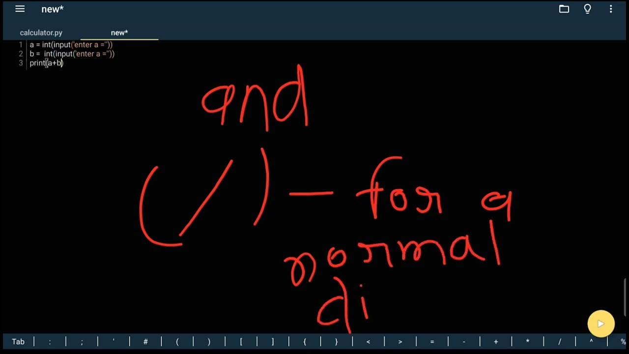 Basic Python .Operators and a simple calculator. - YouTube