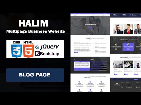Blog Page | How To Make Website Using HTML, CSS and JS Step By Step in Bangla | Part 21