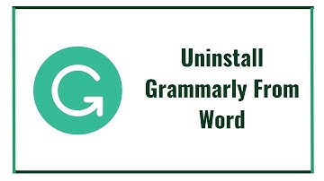 Uninstall Grammarly from Word