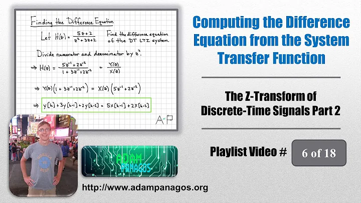 Finding the Difference Equation from the System Transfer Function