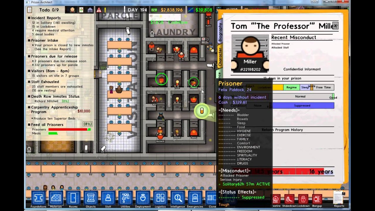 confidential informant prison architect