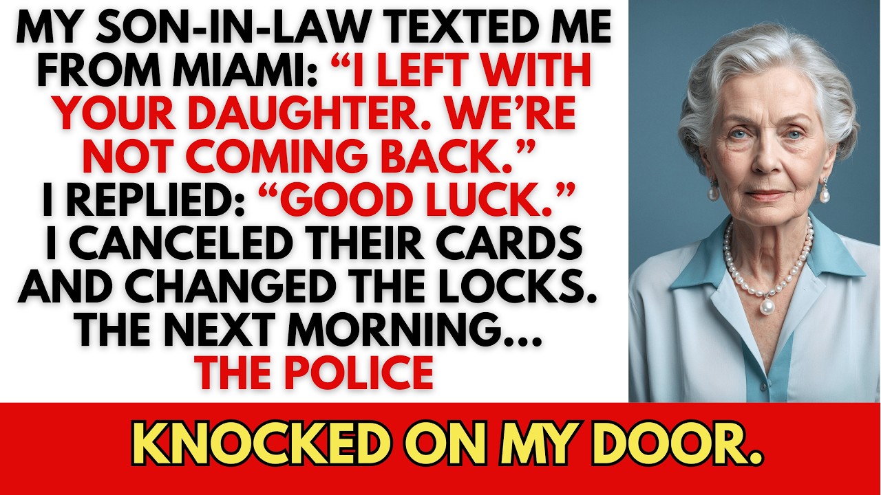 Зять написал мне сообщение: «Я уехал с твоей дочерью». Я ответила: «Удачи», на следующее утро…