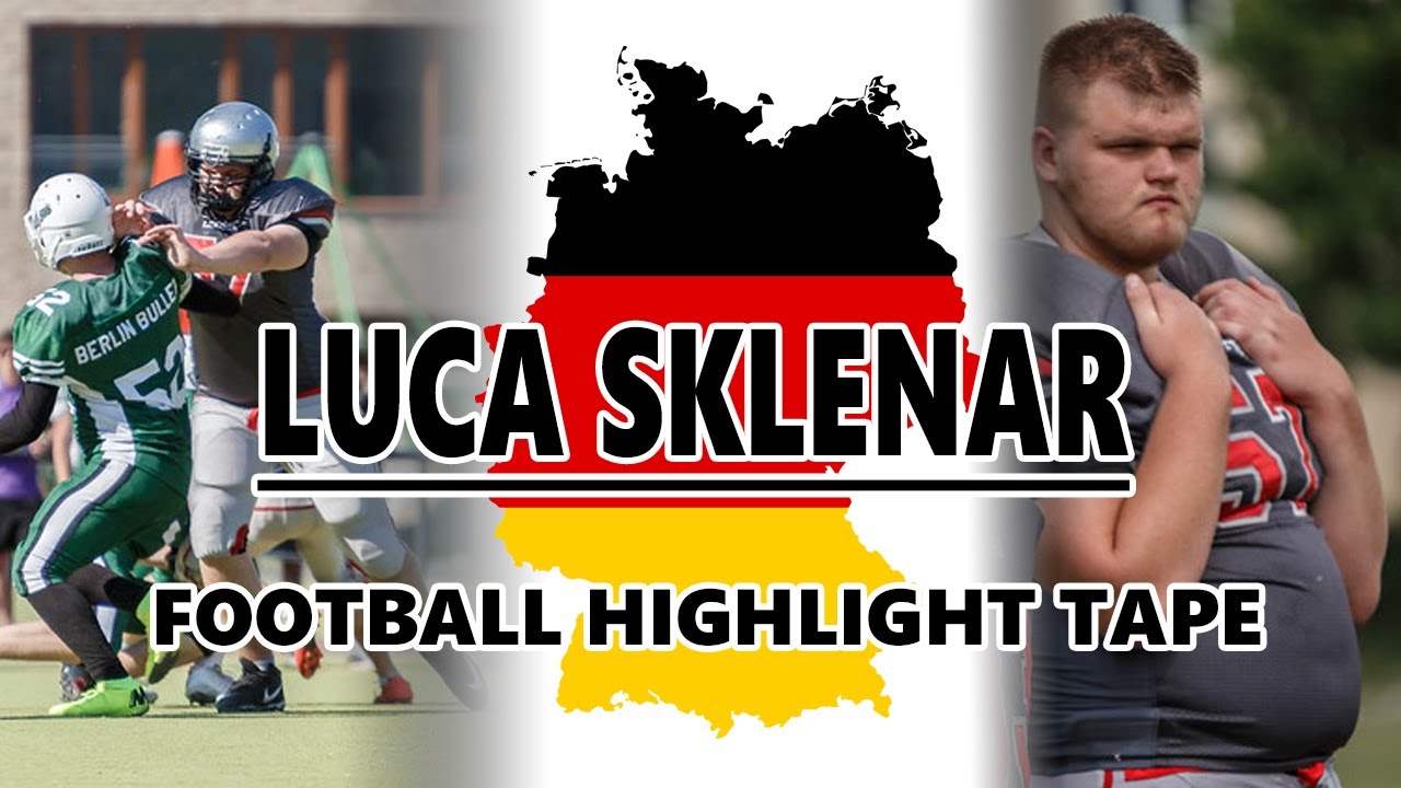 Luca Sklenar Highlight tape 6'8 325 pound OL and DL from Cottbus, Germany 2019