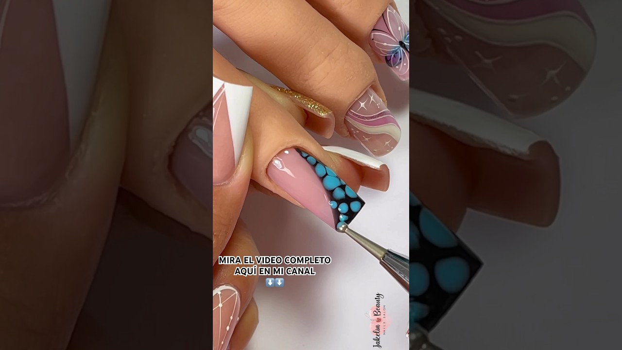 💖COMO HACER EL FRANC&Eacute;S CON EFECTO BLOOMING PASO A PASO🤩✨ #u&ntilde;asconfrances #francesnails #nails