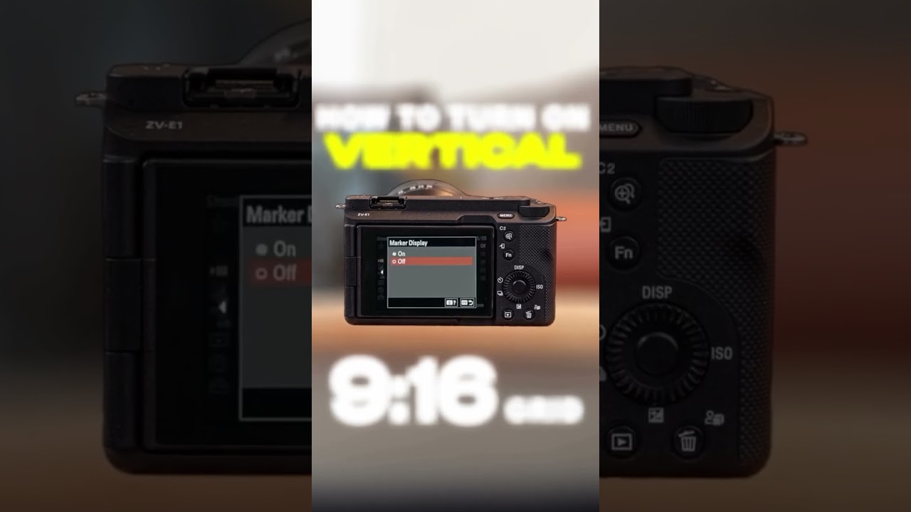 LANDSCAPE AND 9.16 RATIO REELS AT THE SAME TIME ZV E10 MARK 2 