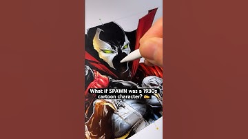 Spawn but very demure very cutesy  1930s rubberhose cartoon Cuphead art style #drawingtutorial#spawn