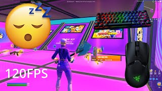 [4K] Razer Huntsman Mini ASMR Chill 😴 Bios Zone Wars 🏆 Satisfying Keyboard Fortnite (120FPS)