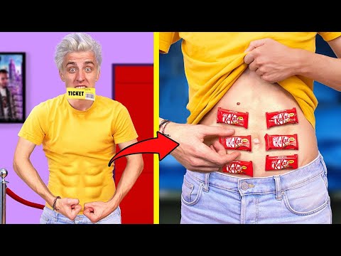 15 طريقة غريبة لتسلل الحلوى إلى السينما