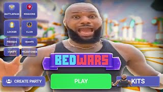 Lebron James, scream if you love Roblox Bedwars