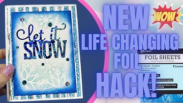 💥NEW ADHESIVE FOIL HACK! 💥 Card Makers and Crafters - YES YOU CAN DO THIS! 😱