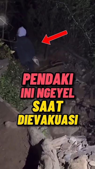 Udah Salah Malah Ngeyel | Pendaki Wanita Ngeyel Saat Dievakuasi #shorts