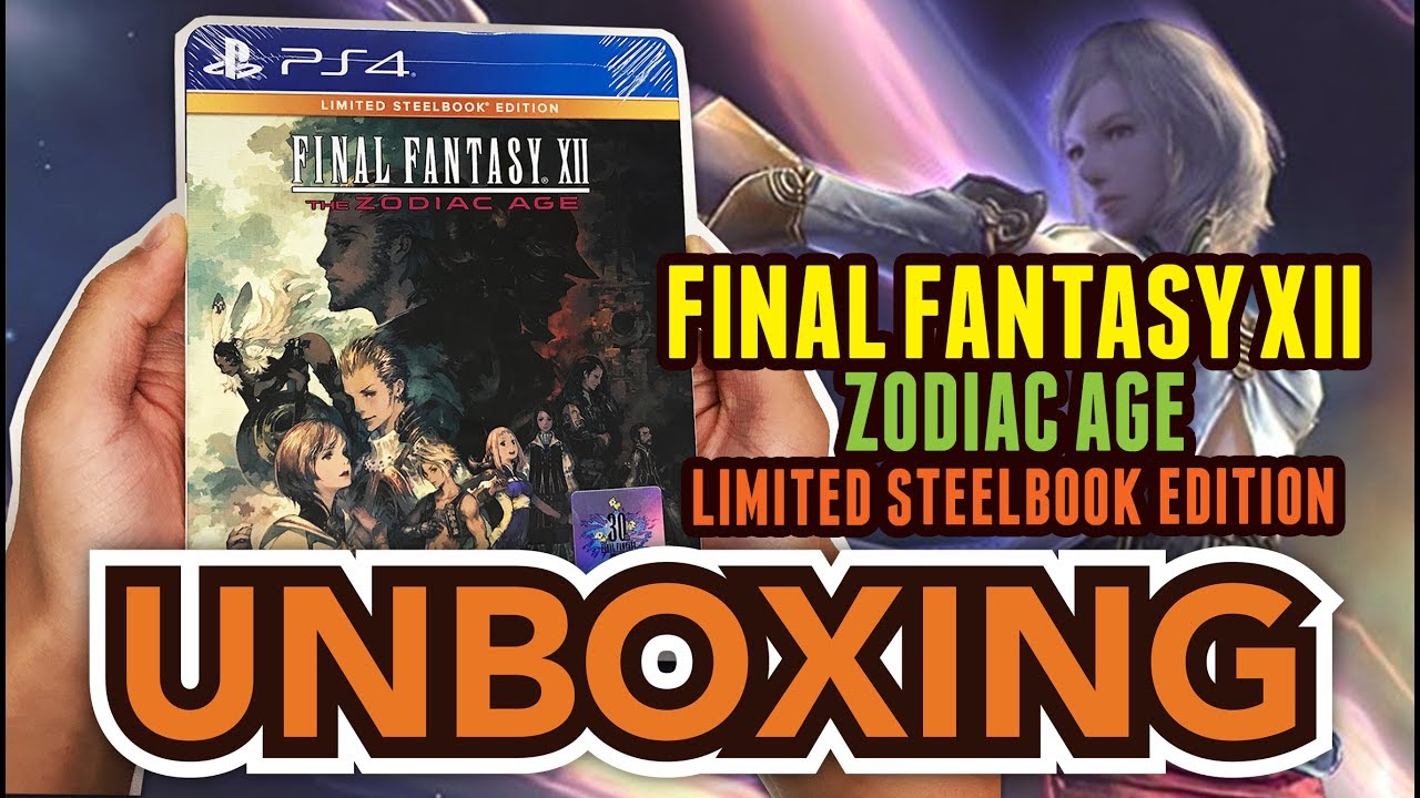 Final Fantasy XII The Zodiac Age (Limited Steelbook Edition) (PS4) Unboxing