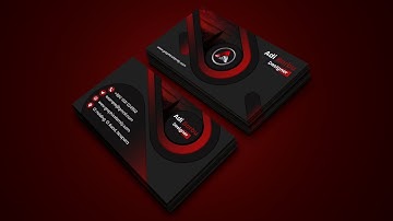 Create a print ready business card design in photoshop