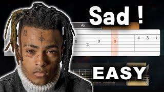 XXXTENTACION - SAD! - Guitar tutorial (TAB)