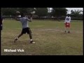 Auburn qb john franklin iii works out with michael vick qb coach